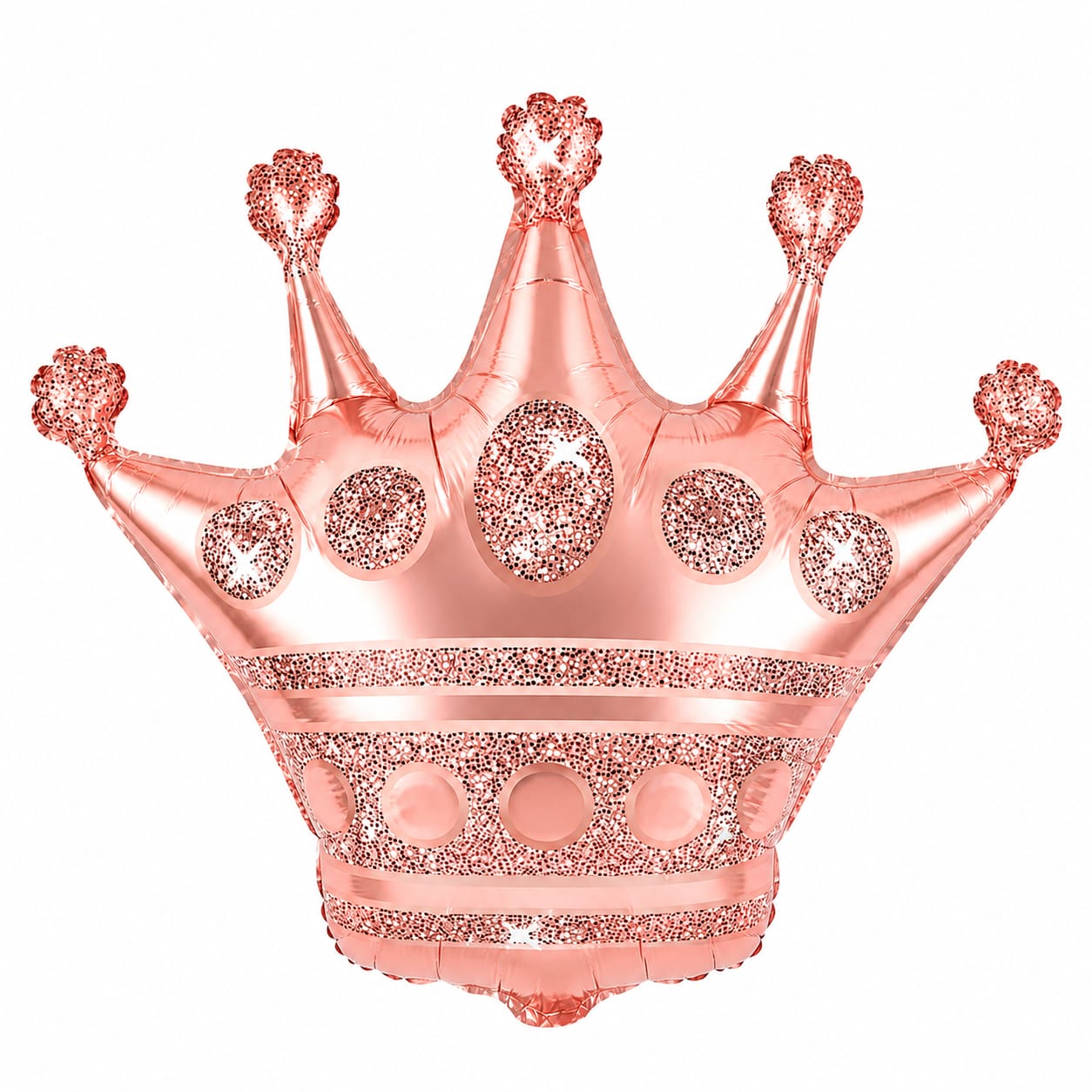 Globo Metalizado Corona Oro Rosa 23 Pulgadas / 58 Cm